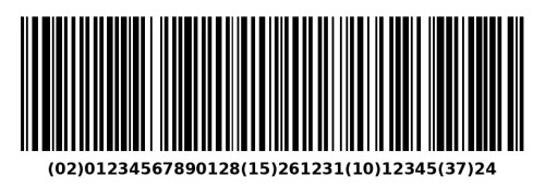 GS1-128 Outer Case Barcode Label