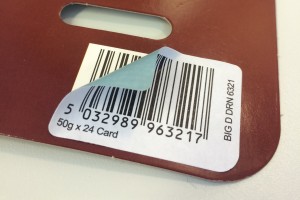block-out adhesive label